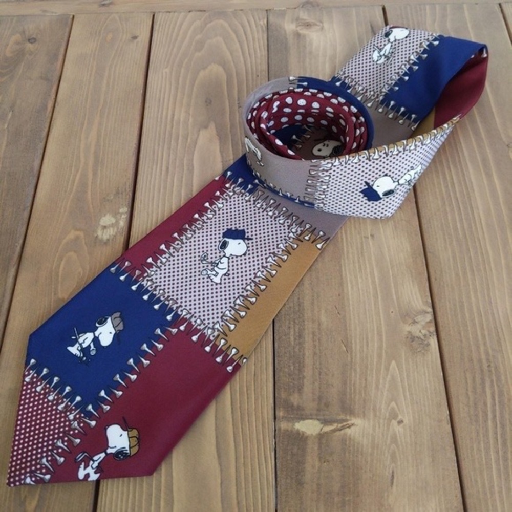 Vintage 1958 Snoopy Golf Tie